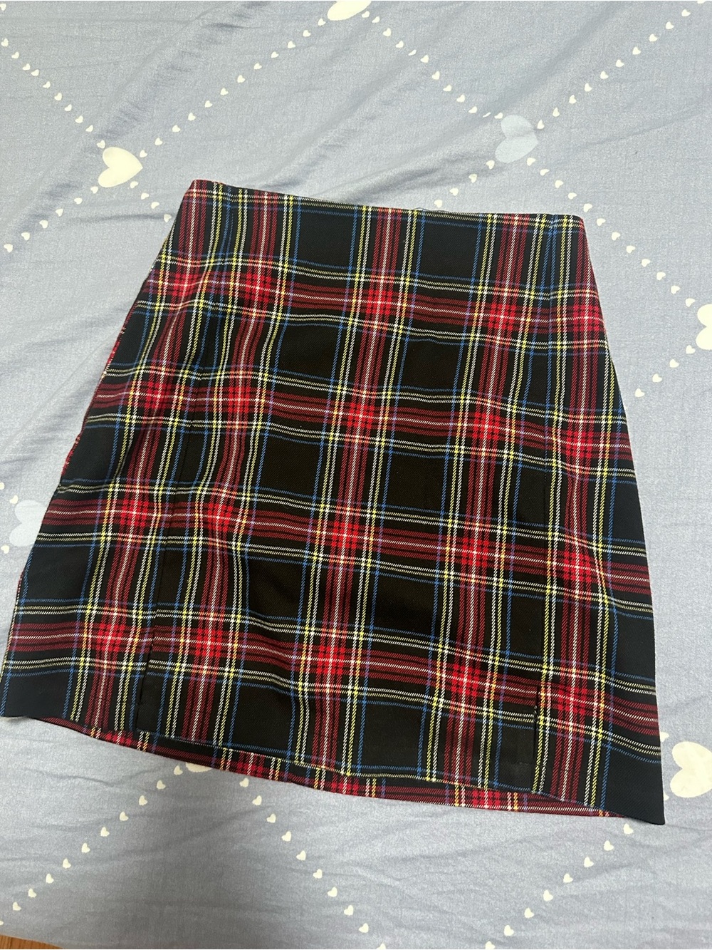 Brandy Melville Red and Black Plaid Mini Skirt